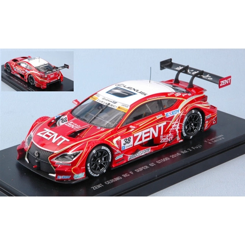 LEXUS RC F N.38 14th FUJI SUPER GT500 2016 Y.TACHIKAWA-H.ISHIURA 1:43 Ebbro Auto Competizione Modellino