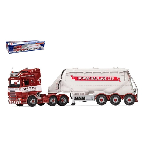 SCANIA R HIGHLINE FELDBINDER TANKER DOWSE HAULAGE LTD 1:50 Corgi Camion Modellino