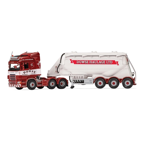 SCANIA R HIGHLINE FELDBINDER TANKER DOWSE HAULAGE LTD 1:50 Corgi Camion Modellino