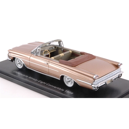 OLDSMOBILE 98 CONVERTIBLE 1959 GOLD 1:43 Neo Scale Models Auto Stradali Modellino