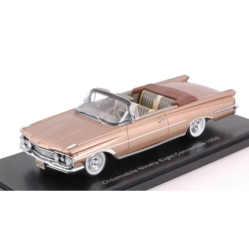 OLDSMOBILE 98 CONVERTIBLE 1959 GOLD 1:43 Neo Scale Models Auto Stradali Modellino