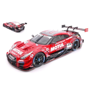 NISSAN GT-R N.23 WINNER FUJI SUPER GT500 2018 MATSUDA-QUINTARELLI 1:18 Ebbro Auto Competizione Modellino