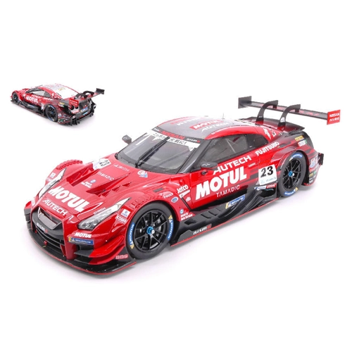 NISSAN GT-R N.23 WINNER FUJI SUPER GT500 2018 MATSUDA-QUINTARELLI 1:18 Ebbro Auto Competizione Modellino