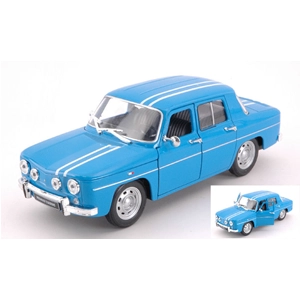 RENAULT R8 GORDINI 1964 BLUE/WHITE 1:24 Welly Auto Stradali Modellino