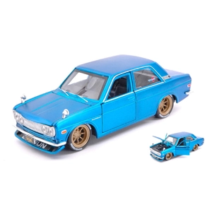 DATSUN 510 1971 BLUE 1:24 Maisto Tuning Modellino