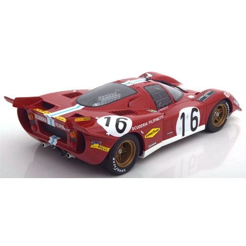 FERRARI 512 S N.16 ACCIDENT LE MANS 1970 G.MORETTI-C.MANFREDINI 1:18 CMR Auto Competizione Modellino