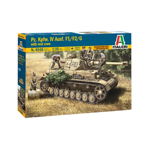 CARRO ARMATO PZ.IV F1/F2/G WITH ASS.TROOPS KIT 1:35 Italeri Kit Mezzi Militari Modellino