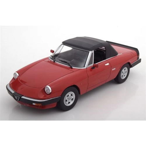ALFA ROMEO DUETTO SPIDER 3a SERIE 1986 RED 1:18 KK Scale Auto Stradali Modellino