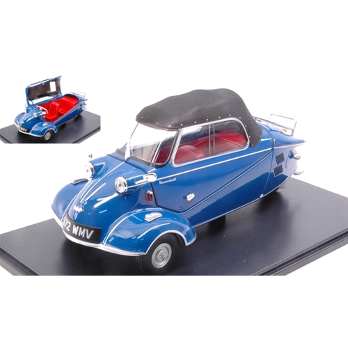 MESSERSCHMITT KR200 CONVERTIBLE ROYAL1995 BLUE 1:18 Oxford Auto Stradali Modellino