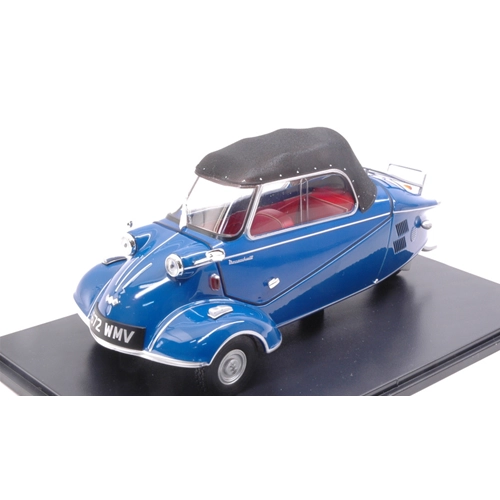 MESSERSCHMITT KR200 CONVERTIBLE ROYAL1995 BLUE 1:18 Oxford Auto Stradali Modellino