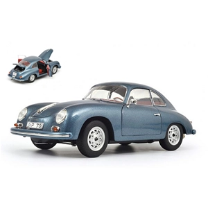 PORSCHE 356 A BLUE 1:18 Schuco Auto Stradali Modellino
