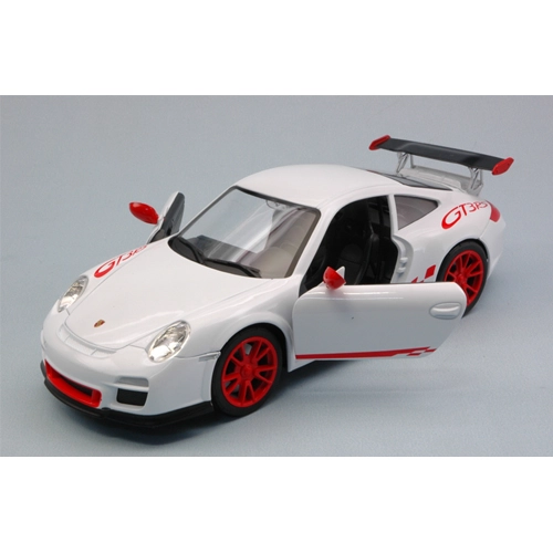PORSCHE 997 GT3 RS 2010 WHITE 1:24 Lucky Die Cast Auto Stradali Modellino
