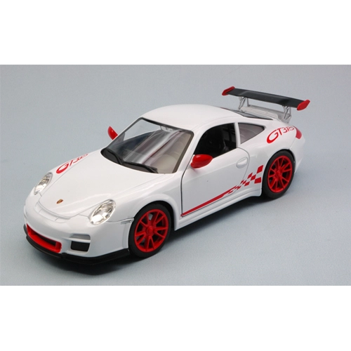 PORSCHE 997 GT3 RS 2010 WHITE 1:24 Lucky Die Cast Auto Stradali Modellino