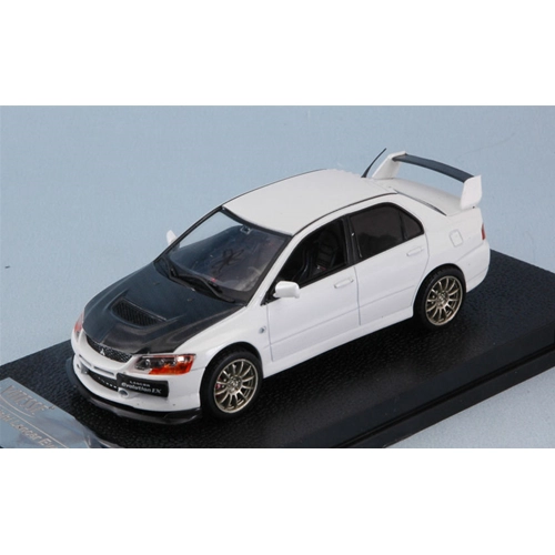 MITSUBISHI LANCER EVOLUTION IX 2007 WHITE/BLACK 1:43 Vitesse Auto Stradali Modellino