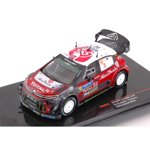 CITROEN C3 WRC N.10 2nd RALLY FINLAND 2018 OSTBERG-ERIKSEN 1:43 Ixo Model Auto Rally Modellino