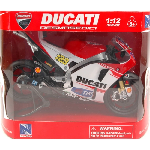DUCATI DESMOSEDICI A.IANNONE N.29 MOTO GP 2015 1:12 New Ray Moto Modellino