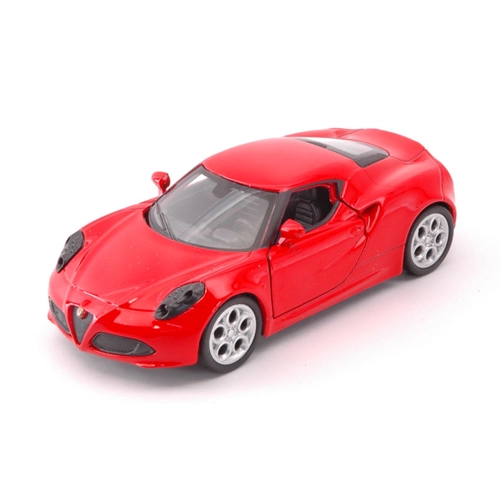ALFA ROMEO 4C 2013 RED SCALA 1:34-39 cm 11 Welly Auto Stradali Modellino