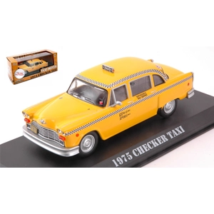 CHECKER TAXI 1975 YELLOW "TAXI DRIVER" 1:43 Greenlight Movie Modellino