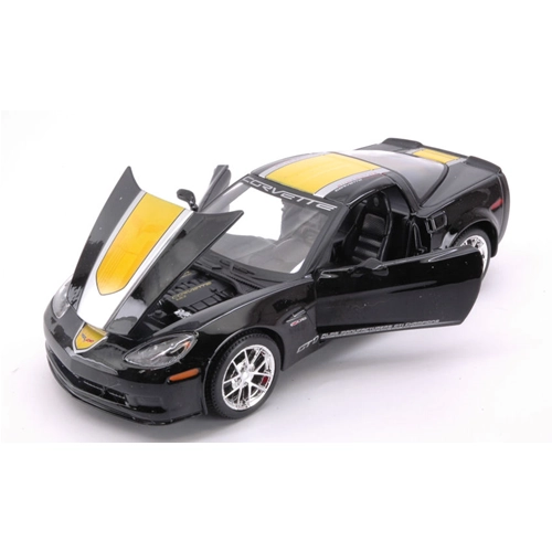 CHEVROLET CORVETTE Z06 GT1 2009 BLACK/YELLOW 1:24 Maisto Auto Stradali Modellino