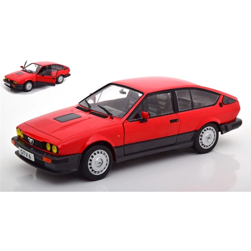 ALFA ROMEO GTV6 1984 RED 1:18 Solido Auto Stradali Modellino
