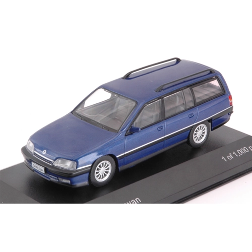 OPEL OMEGA A2 CARAVAN 1990 METALLIC BLUE 1:43 Whitebox Auto Stradali Modellino
