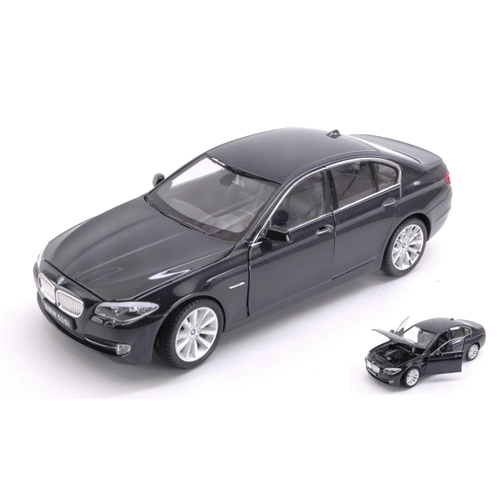 BMW 535i 2010 BLACK 1:24-27 Welly Auto Stradali Modellino