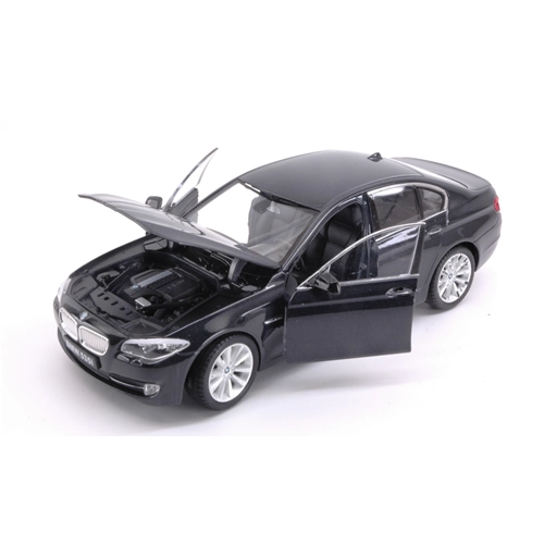BMW 535i 2010 BLACK 1:24-27 Welly Auto Stradali Modellino