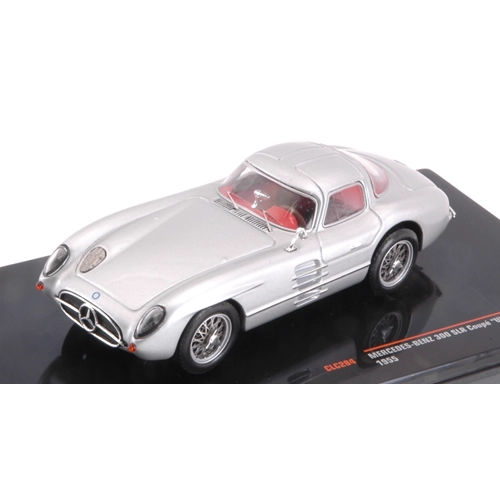 MERCEDES 300 SLR COUPE (W196S) 1955 SILVER 1:43 Ixo Model Auto Stradali Modellino