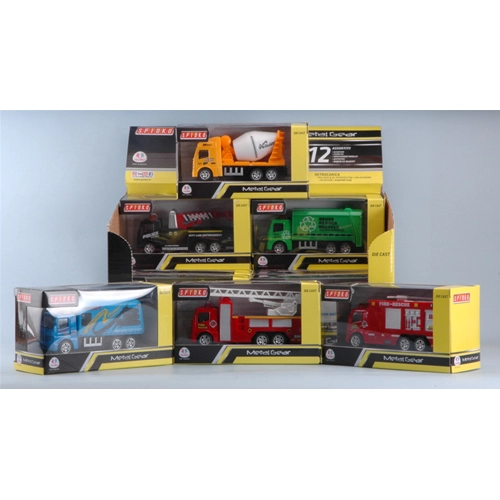 CAMION MEZZI METAL RETROCARICA (1 Modellino a scelta) 10 cm Globo Modellismo Giocattolo Modellino
