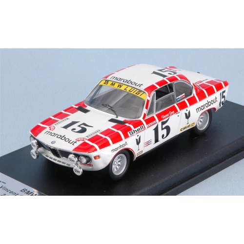 BMW 2800 CS N.15 5th 24 HOURS OF SPA 1972 V.GAYE-W.BRAILLARD 1:43 Trofeu Auto Competizione Modellino