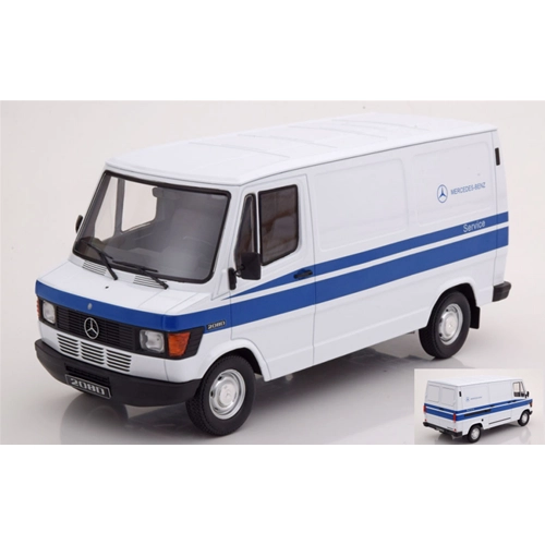 MERCEDES 208D VAN 1988 TRANSPORT MERCEDES SERVICE 1:18 KK Scale Veicoli Commerciali Modellino