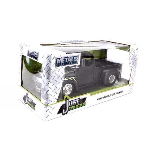 FORD F-100 PICK UP 1956 MATT BLACK 1:24 Jada Toys Tuning Modellino
