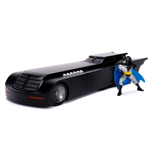 BATMOBILE 1992 "THE ANIMATED TV SERIES" WITH BATMAN FIGURE 1:24 Jada Toys Movie Modellino