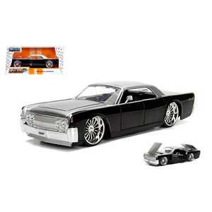 LINCOLN CONTINENTAL 1963 BLACK/GREY 1:24 Jada Toys Tuning Modellino