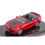 CHEVROLET CAMARO CONVERTIBLE 2014 METALLIC DARK RED 1:43 Ixo Model Auto Stradali Modellino