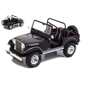 JEEP CJ-7 LAREDO 1976 BLACK 1:18 ModelCarGroup Auto Stradali Modellino