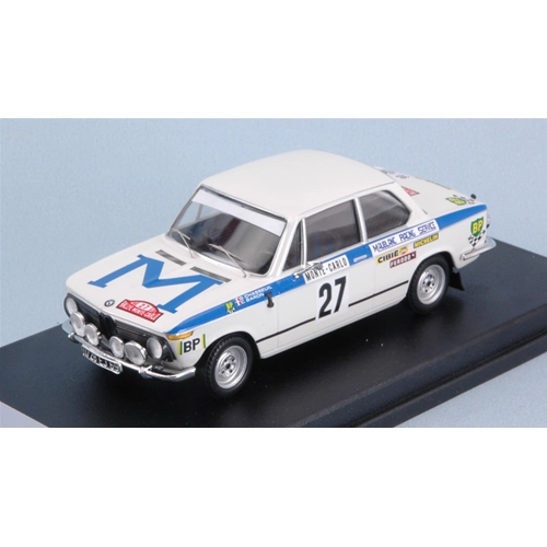BMW 2002 TI N.27 RALLY MONTE CARLO 1973 CHASSEUIL-BARON 1:43 Trofeu Auto Rally Modellino