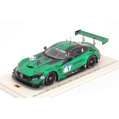MERCEDES GT3 N.6 5th 24 H NURBURGRING 2018 HAUPT-BASTIAN-JOHANSSON-PIANA 1:43 Spark Model Auto Competizione Modellino