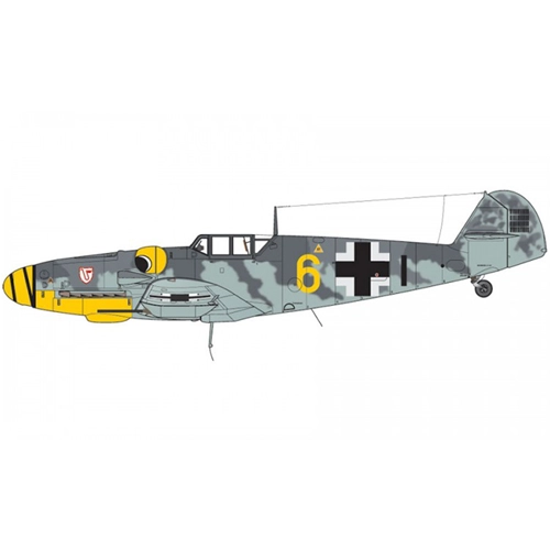 MESSERSCHMITT BF109G-6 DOUBLE DECALS KIT 1:72 Airfix Kit Aerei Modellino
