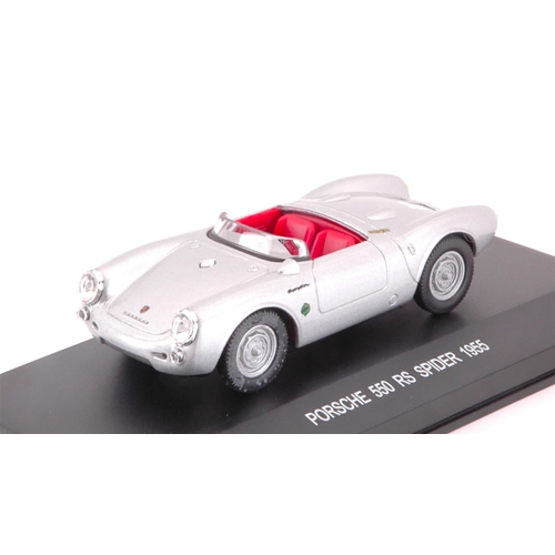 PORSCHE 550 RS SPIDER 1955 SILVER 1:43 Edison Giocattoli Auto Competizione Modellino
