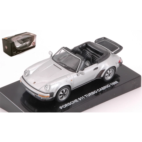 PORSCHE 911 TURBO CABRIO 1986 SILVER 1:43 Edison Giocattoli Auto Stradali Modellino