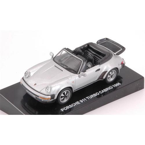 PORSCHE 911 TURBO CABRIO 1986 SILVER 1:43 Edison Giocattoli Auto Stradali Modellino