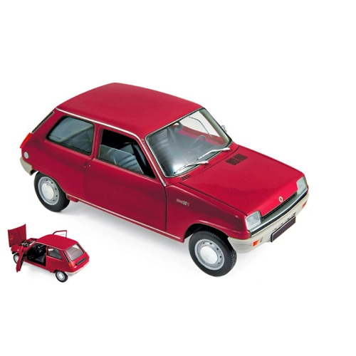 RENAULT 5 1972 RED 1:18 Norev Auto Stradali Modellino