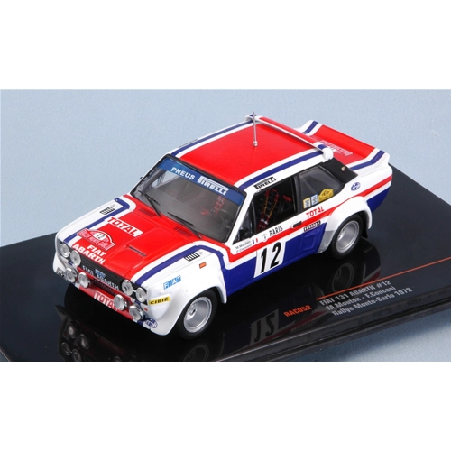 FIAT 131 ABARTH N.12 RALLY MONTE CARLO1979 MOUTON-CONCONI 1:43 Ixo Model Auto Rally Modellino