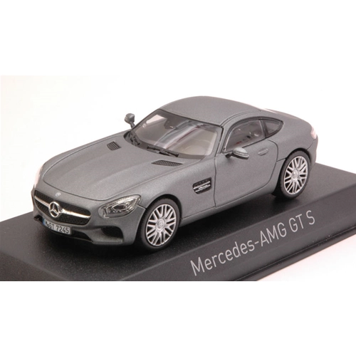 MERCEDES AMG GT S 2015 MATT GREY 1:43 Norev Auto Stradali Modellino