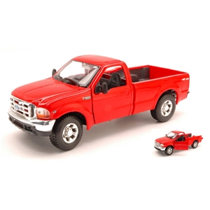 FORD F-350 SUPER DUTY PICK UP 1999 RED 1:27 Maisto Auto Stradali Modellino