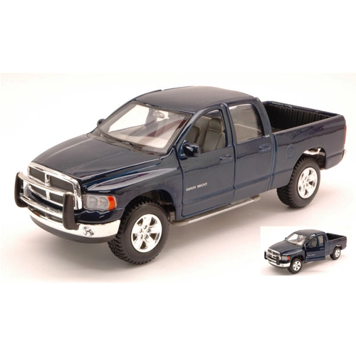 DODGE RAM QUAD CAB 2002 BLUE 1:27 Maisto Auto Stradali Modellino