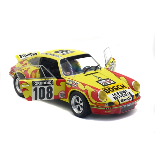PORSCHE 911 RSR N.108 RALLY TOUR AUTO 1973 C.B. LENA-J.C.MORENAS 1:18 Solido Auto Rally Modellino