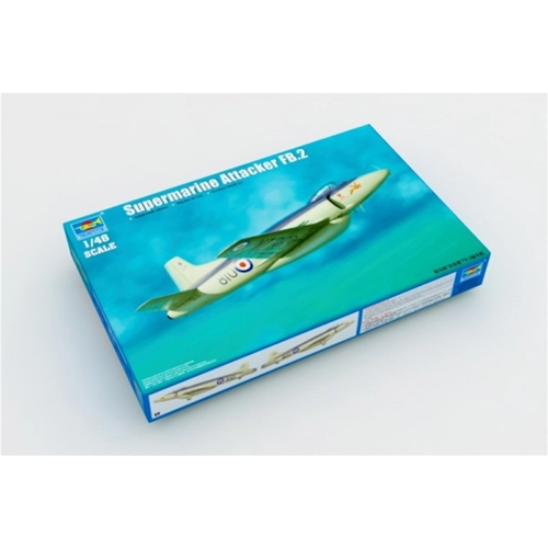 AEREO SUPERMARINE ATTACKER FB.2 FIGHTER KIT 1:48 Trumpeter Kit Aerei Modellino