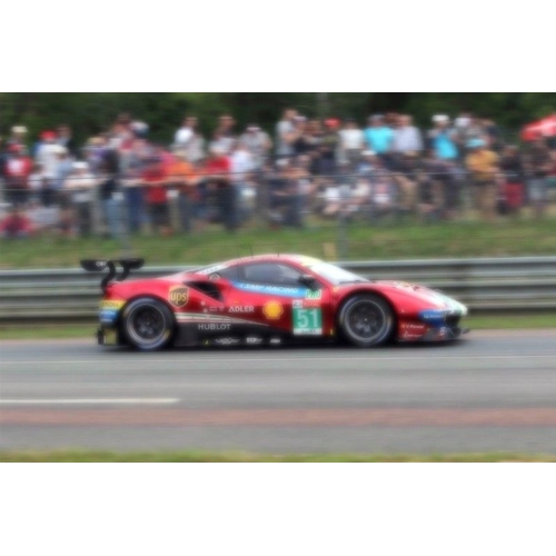 FERRARI 488 GTE EVO N.51 22nd LE MANS 2018 PIER GUIDI-CALADO-SERRA 1:43 Looksmart Auto Competizione Modellino